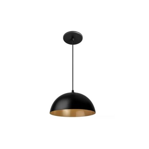 COLGANTE CLEO E27 NEGRO Y DORADO 30CM COLGANTE CLEO E27 NEGRO Y DORADO 30CM