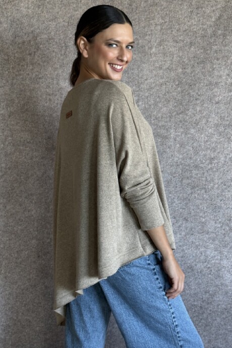 Remerón Sara Lanilla Beige melange