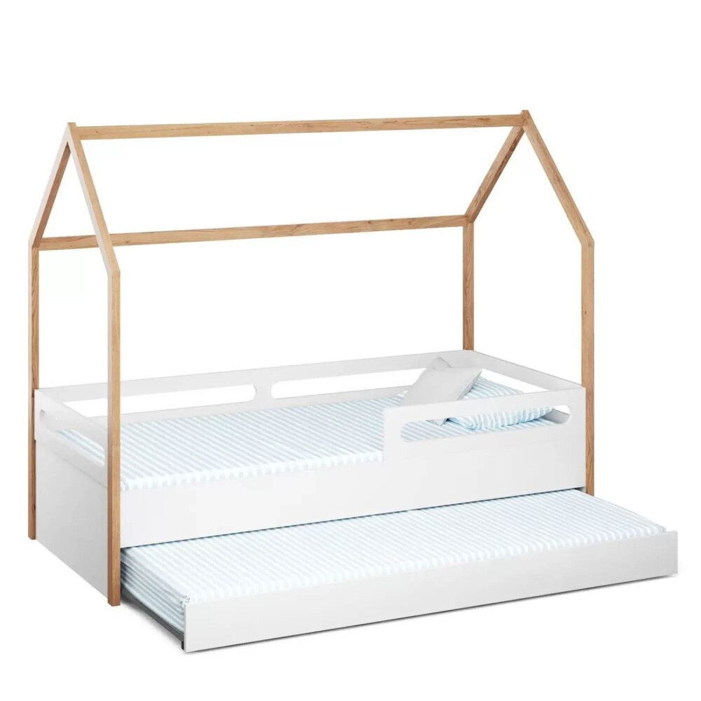 CAMA 1 PLAZA MDF-Y-MADERA BLANCO CASITA MARINERA ROCKY