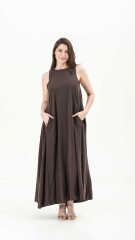 VESTIDO LIZE MARRÓN