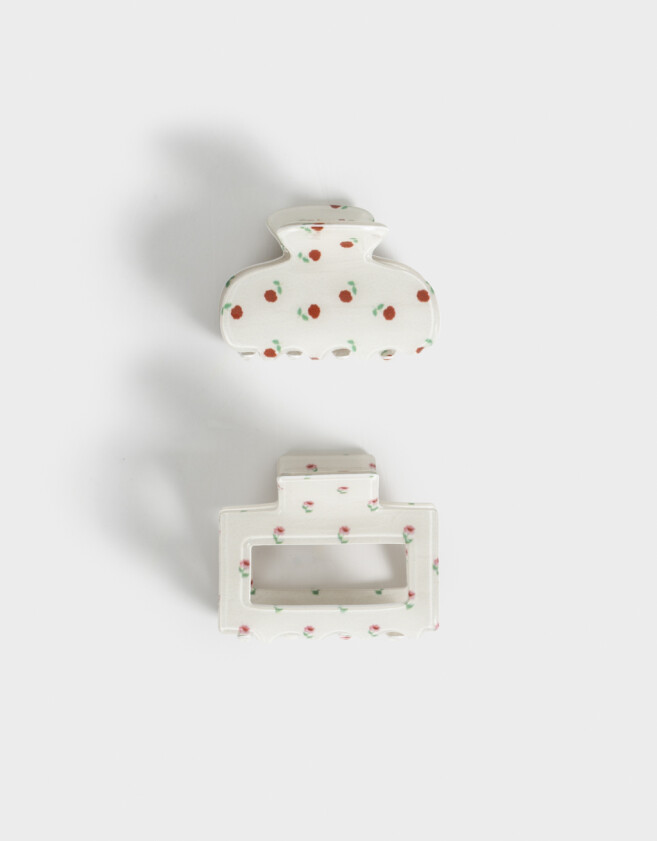 Broches Sets Con flores Set De Mix Broches - Blanco Crudo