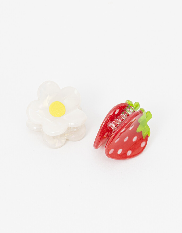 Broches Sets Fantasia Set De Broches Acrílico Frutas - Combinacion Multicolor
