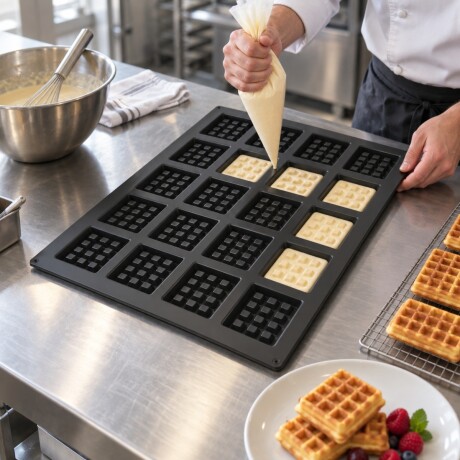 Placa de Waffle de Silicona 20 Cavidades Placa de Waffle de Silicona 20 Cavidades