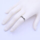 Anillo medio sin fin oro 18k blanco brillantes y zafiros. Anillo medio sin fin oro 18k blanco brillantes y zafiros.