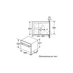 Horno de empotrar pirolítico 90cm NEGRO