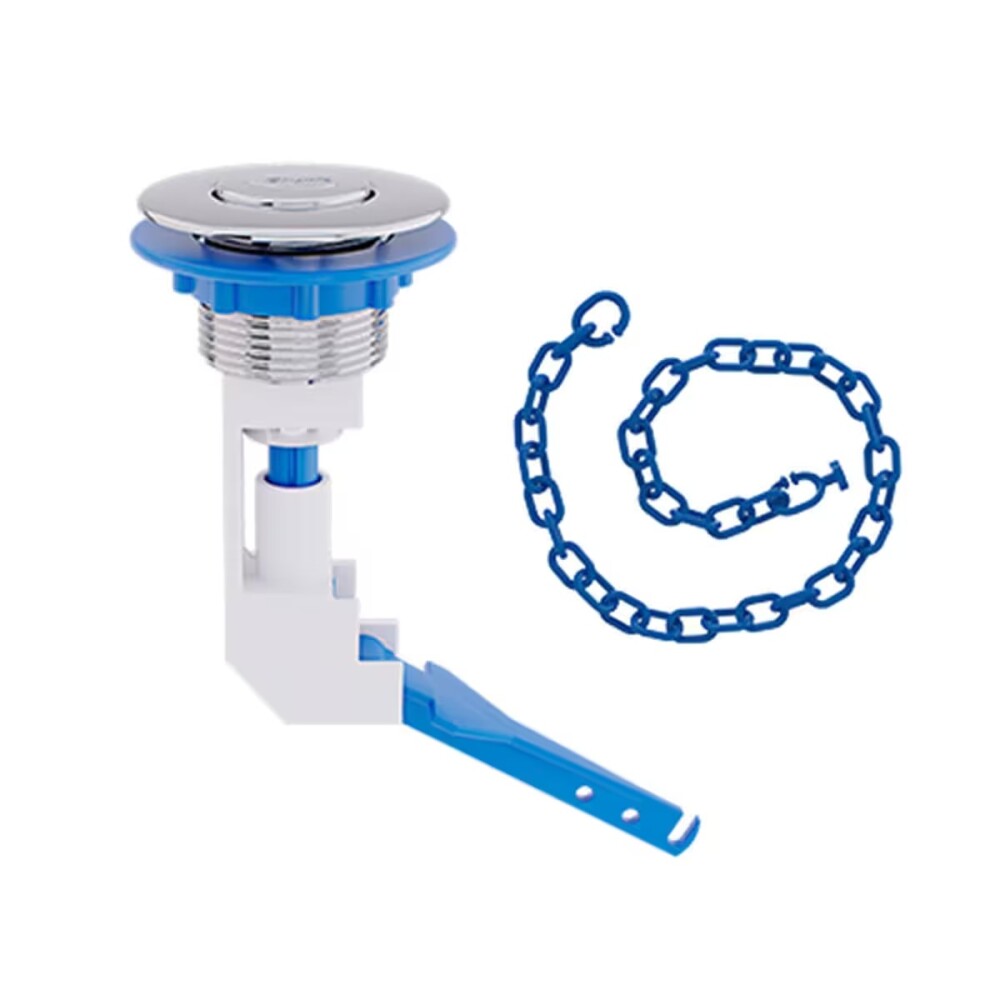 Botón cromado Blukit cisterna mochila Botón Cromado Blukit Cisterna Mochila