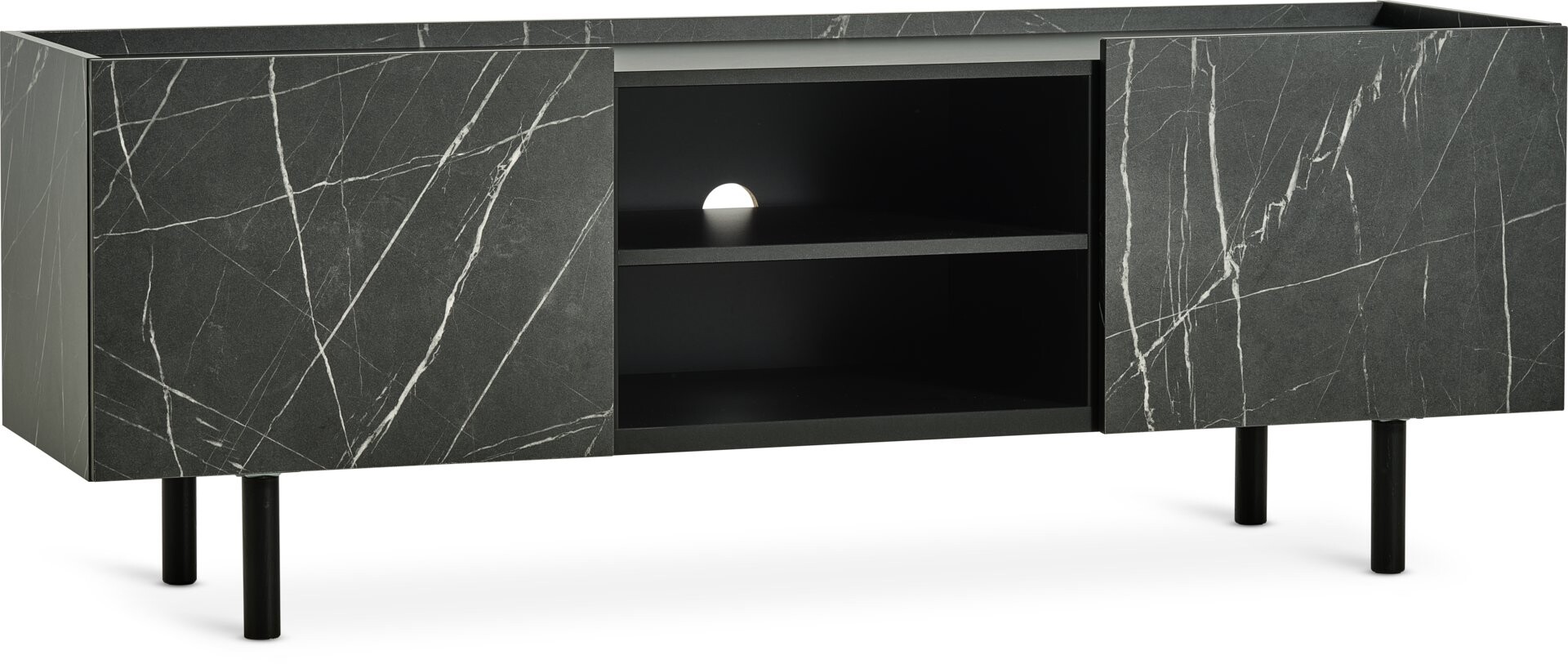 Mueble TV KRONDAL 2 puertas color mármol 