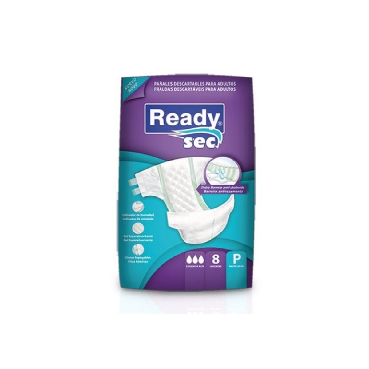 Ready Sec pañales para adulto x8 - P 