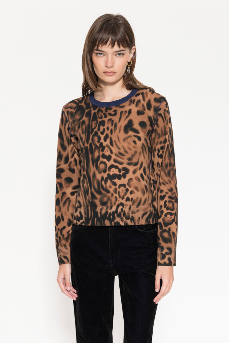 Sweater Feline Leopardo