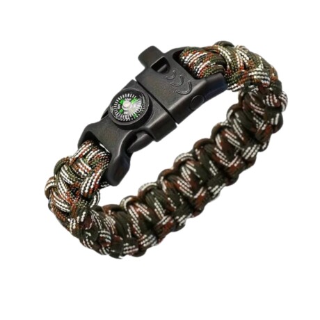 Pulsera de supervivencia 3 en 1 Multicam