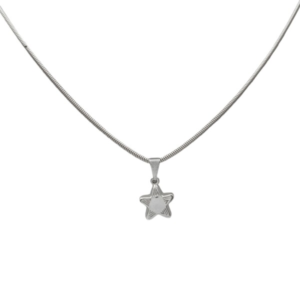 Dije Colgante Estrella-Plata 925 inflada-Sin Piedra-CP3807 sinpiedra