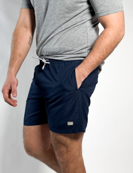 Short de baño liso Salvo Navy