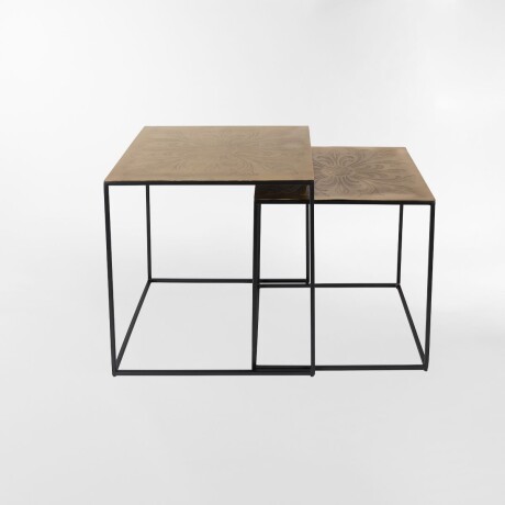 Mesa auxiliar SAFFRA dorado - Set