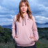 HOODIE POLY FLEECE GIRLS TRNG rosa par m ROSA/GRAFITO