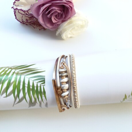 Pulsera Amuleto Varios Colores Blanco