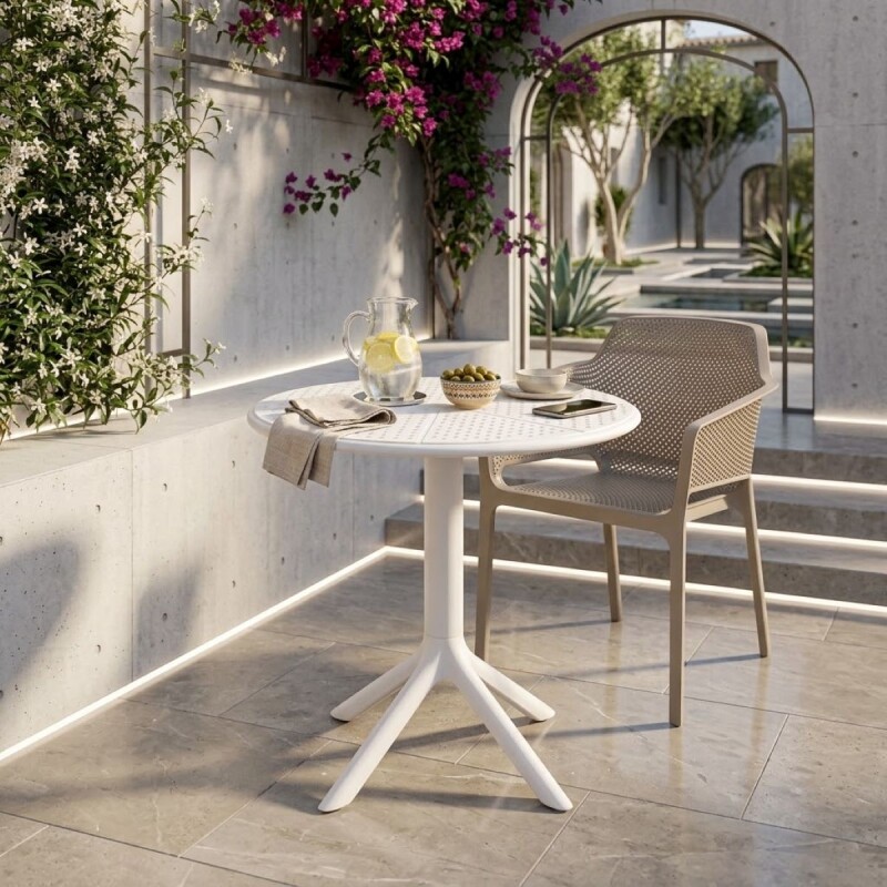 MESA PLAST BLANCO Unica