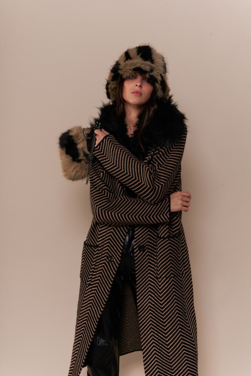 Chaqueta Teheran NEGRO Y CRUDO