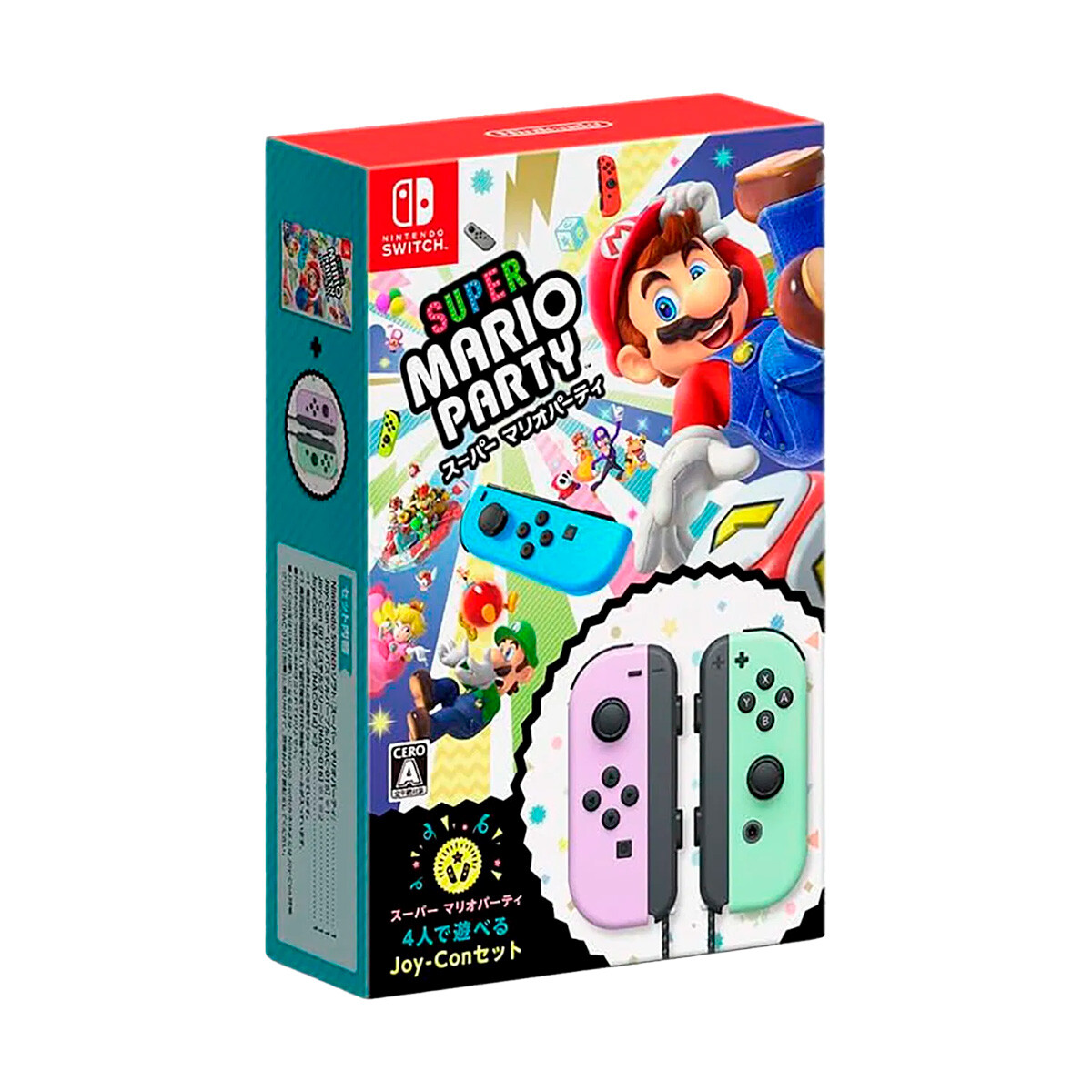 Set Juego Super Mario Party + Control JOY-CON (L) / (R) Nintendo Switch - Purple-green pastel 