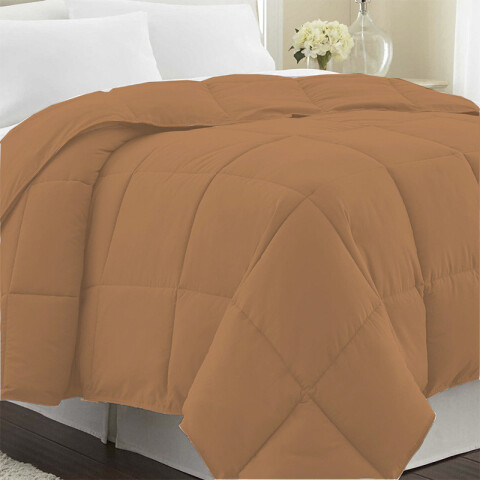 Acolchado Pluma 1 Plaza Home Class - Varios Colores TERRACOTA