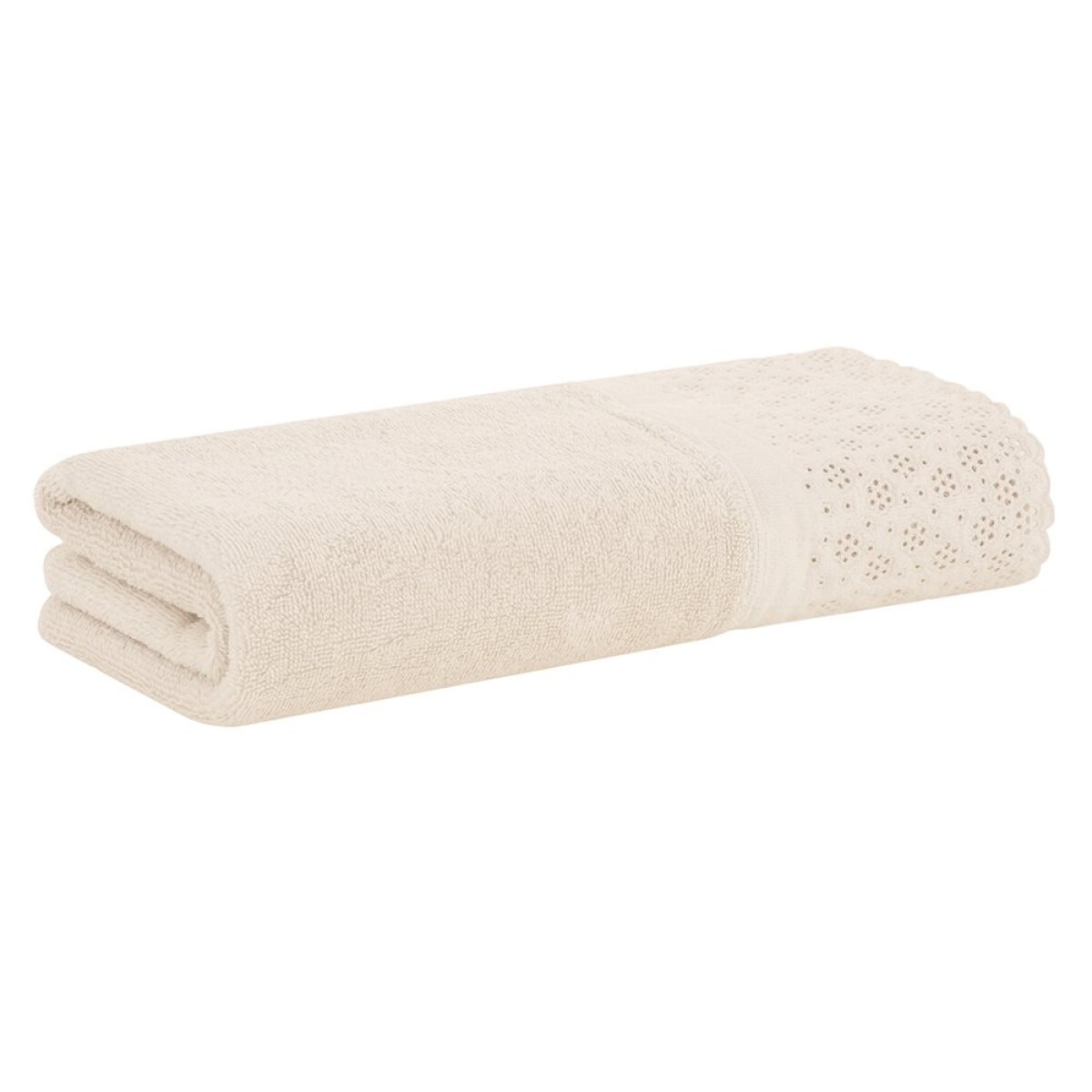 TOALLA BAÑO APLIQUE LOVELY BUDDEMEYER - 500G BEIGE 70X140 