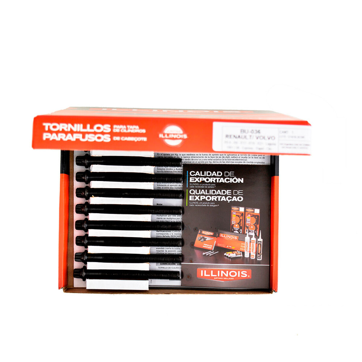 TORNILLO RENAULT JGO TAPA CILINDRO MOTOR 1.9D F8Q (X10) ILLINOIS 