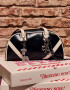 Bowling Tendencia Cartera Bowling Con Charms - Negro