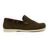 Starsax Zapato Mocasin Cuero Nobuck / Pup Gris-tabaco