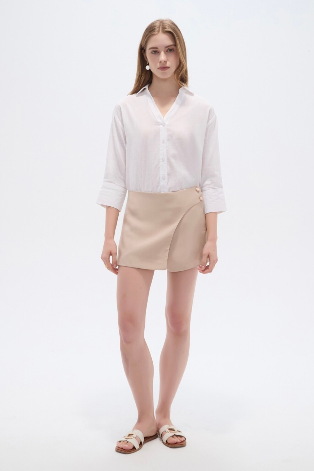 Short Pollera Urielk Beige