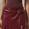 Falda Malvina Bordeaux Oscuro