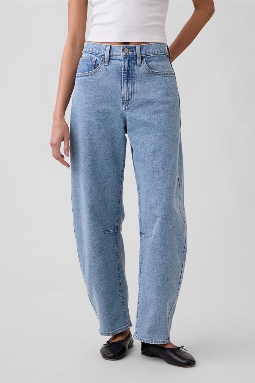 Jean Barrel Mujer Light Wash