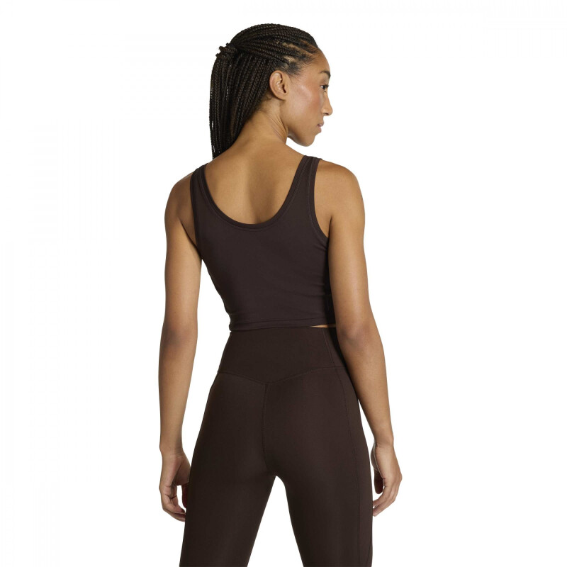 CROP TOP ADIDAS WE 3S MUJER KC2962 Marron-blanco