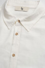 LONG SLEEVE LINEN SHIRT White
