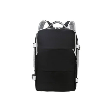Mochila expandible mediana con compartimentos Negro