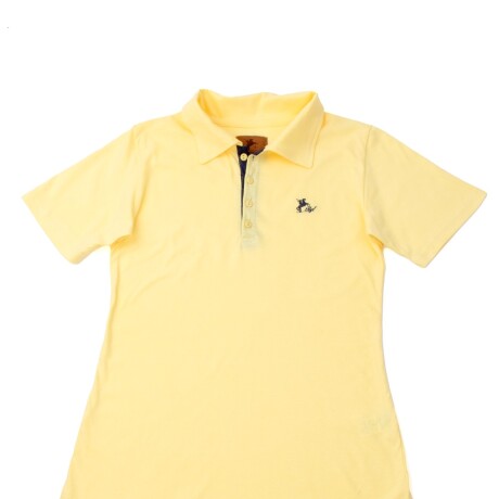 Remera Dama tipo Polo amarilla