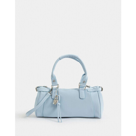 Bandolera Con Charm Azul Celeste