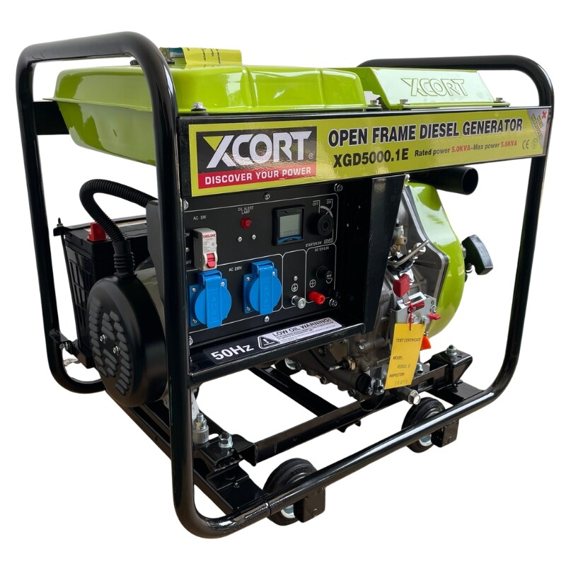 XCORT GENERADOR DIESEL PRO ARRANQUE ELECTRICO + RETROCESO 418CC 5.0KW Xcort Generador Diesel Pro Arranque Electrico + Retroceso 418cc 5.0kw