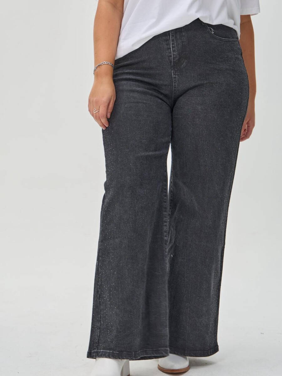 JEANS BRILLO COSTADO 27-5 Negro