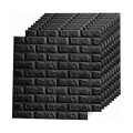 REVESTIMIENTO AUTO ADHESIVO 3D 70 X 77 CM X 3 MM - LADRILLO NEGRO X 10 REVESTIMIENTO AUTO ADHESIVO 3D 70 X 77 CM X 3 MM - LADRILLO NEGRO X 10