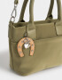 City Cartera Mini City Con Charm - Verde Oliva