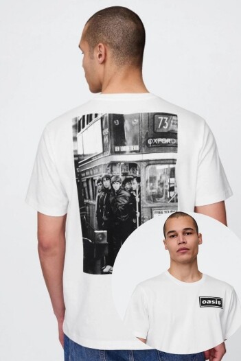 Remera Bandas Manga Corta Hombre New Off White Opt1