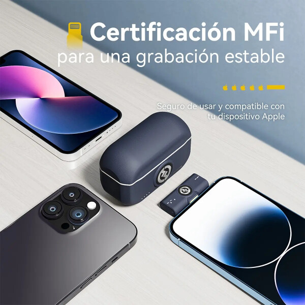 Micrófono Hollyland Lark M2 Duo Lightning MICROFONO HOLLYLAND LARK M2 DUO LIGHTNIN
