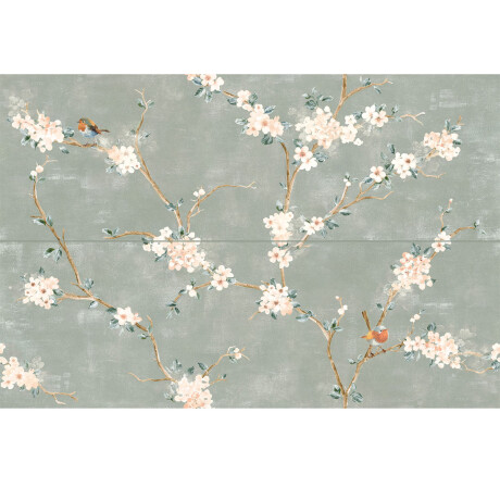 PORCELANATO PARA PISO Y PARED DECORADO DE 40X120 BLANCO