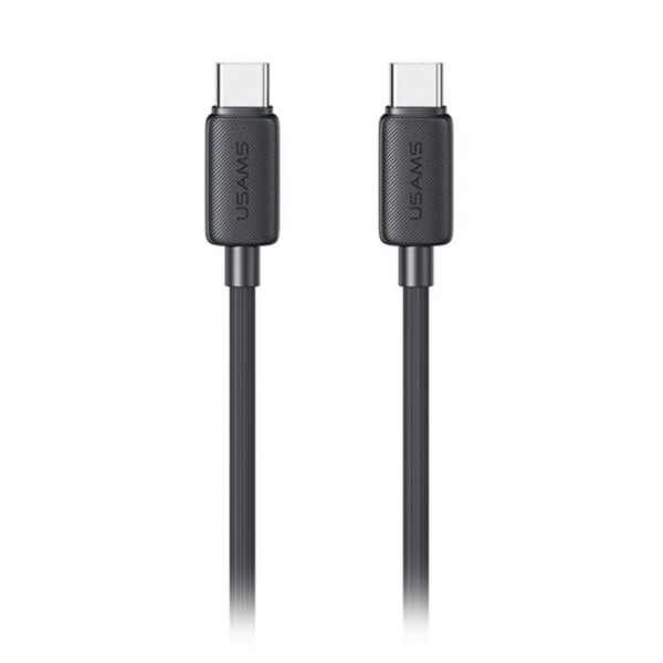 Cable Tipo C a Tipo C 60W 3 Metros USAMS Premium Fast Charge Variante Color Negro