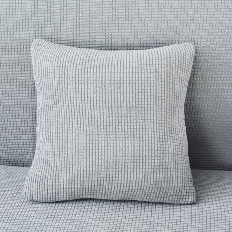 Funda de almohadón 40x40 cm gris claro