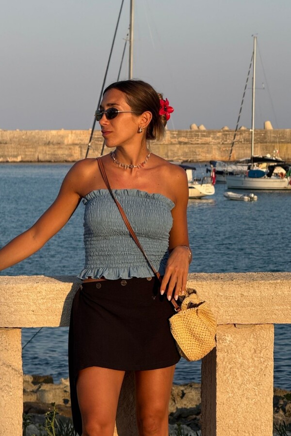 Strapless Milho Jean