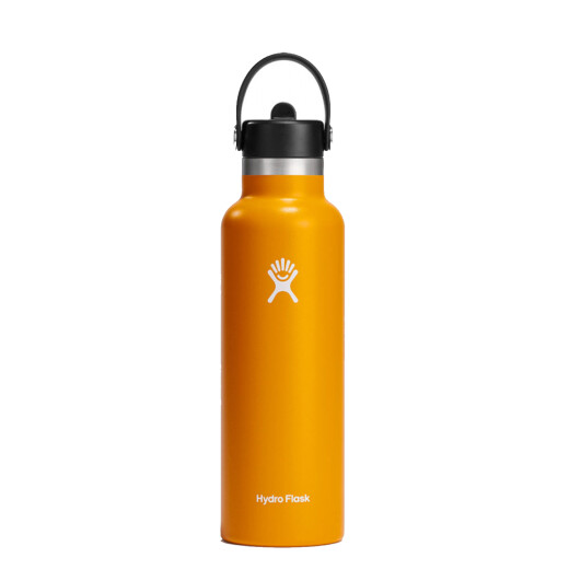 Botella Hydro Flask 21 Oz Standard Flex Straw Cap Naranja Botella Hydro Flask 21 Oz Standard Flex Straw Cap Naranja