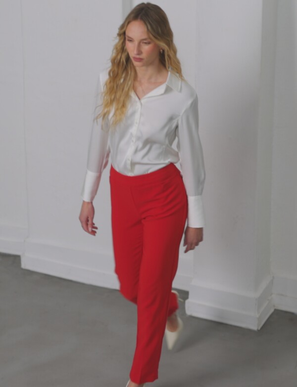Pantalon Sastrero Slim ROJO