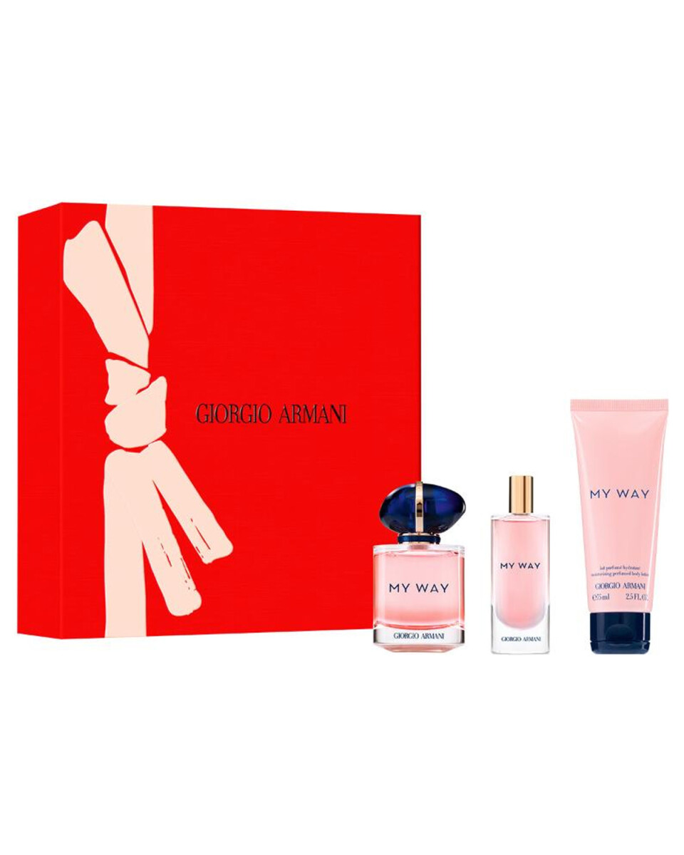 Set Perfume Giorgio Armani My Way EDP 50ml + 15ml + Body Lotion Original 