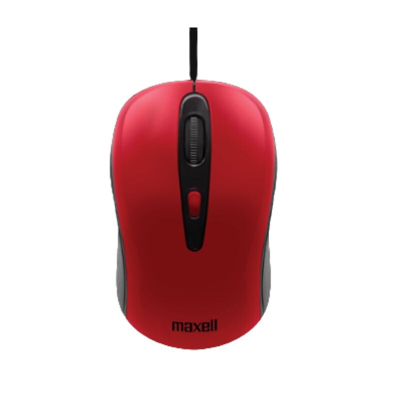 Mouse Maxell Optico Rojo Mouse Maxell Optico Rojo