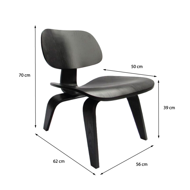 Butaca Eames Negra